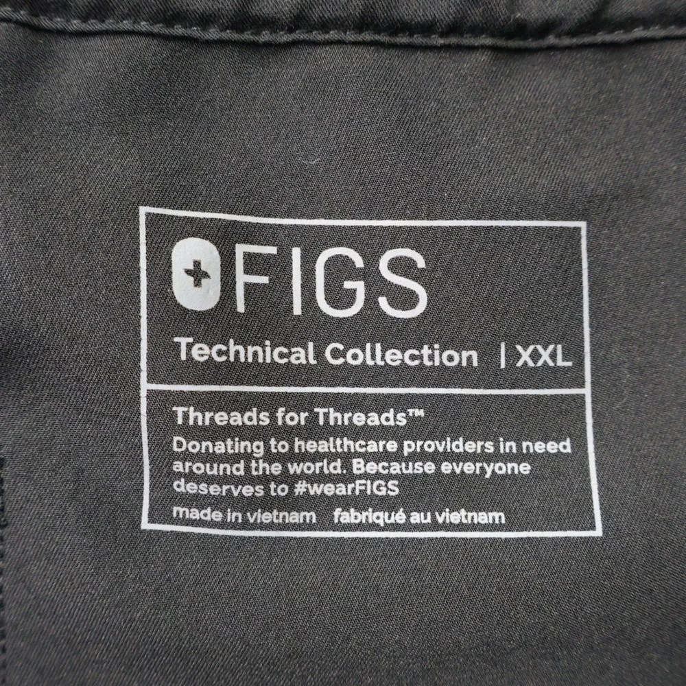 FIGS Scrub Pants Mens XXL Charcoal Gray Excellent Technical Collection M22SW2011